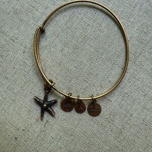 Alex and Ani Gold Starfish Charm Bracelet